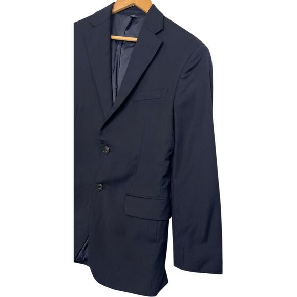 Jos A Bank Blazer Mens 36 Short Blue Navy Wool Two Button Brrr Comfort Classic - Picture 5 of 12